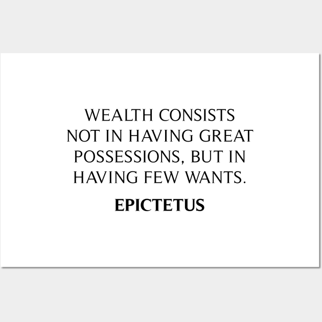 Epictetus Quote Wall Art by Widmore